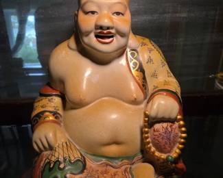 Vintage Laughing Buddha Figurine