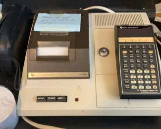 Texas Instruments TI59 Programmable Calculator With A PC100 Printer Cradle