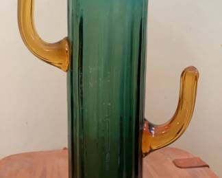 Blenko Glass Cactus Vase