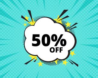 All furniture, home decor and art are discounted 50%.