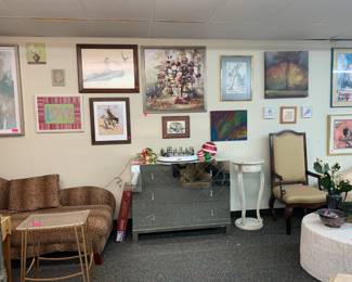 Mirrored chest, Framed art, Occasional pieces