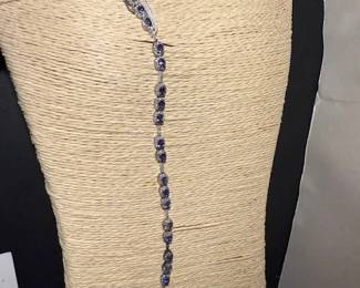 #173 - Beautiful Tanzanite bracelet on sterling 925. 