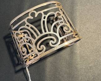 #65 - $250 Mignon Faget New Orleans Sterling Cuff Bracelet 