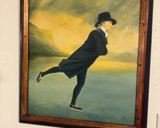 #91- $150 -“The ice skater” 	signed 