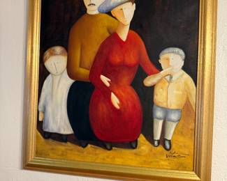 #90 - $250- “The family” purchased in Israel signed Vitaz