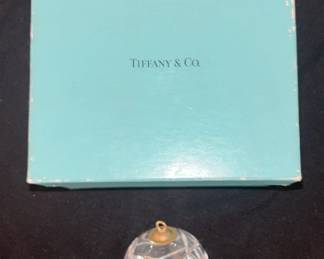 #161 - $125 Tiffany Ball w/Etched Drape Pattern 1990's