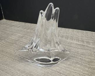 #17 - $34- DAUM France crystal 3 Mast sailboat 