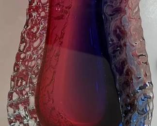 #162 - $300 - Alessandro Mandruzzato "Sommerso" mid century modern vase 3x5 