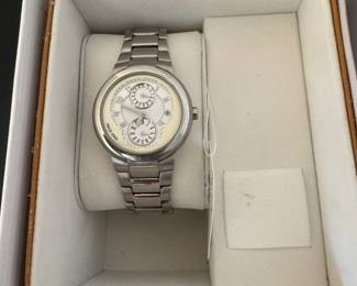 #43- $160 - Philippe Stein men/unisex stainless steel box. Original box included. 