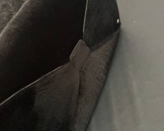 #54 - Chanel matellassee horse hair black purse $1000