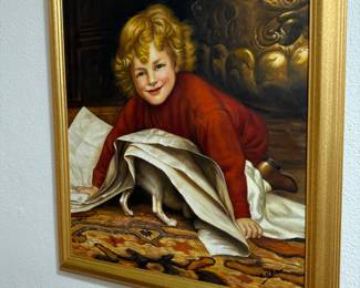 #95 - $200  -Child hiding dog