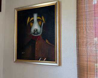 #100C -$240 - Dog face with Army uniform