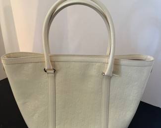 #53 -$1,050 - Christian Dior vinyl patent cammage cream purse 