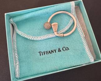 #64 - $75- Tiffany & Co sterling golf scene key chain 