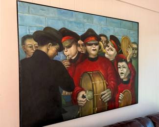 #89 - $450 - Large canvas music band 