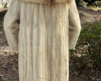 #61 -$400- Cream mink coat stroller coat 1960’s 			 