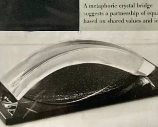 #160 - $600 - Steuben Partnership Robert Cassetti 1994 - 12"