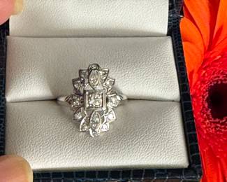 #111 - $750 - Antique dinner ring. 4.4 grs. size 4 1/4. 