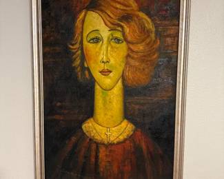 #94- $250 - Portrait lady with Cross 