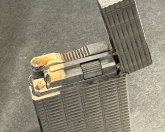 #73 - $495 -Vintage Rare Dupont France, Paris lighter silvered. Art Deco style. 