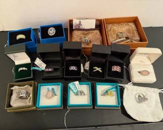 Effy & designer rings 925 with rhinestones