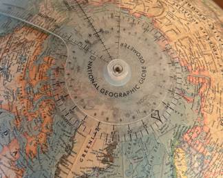 Vintage National Geographic Globe Geometer
