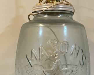 Mason jar lamp