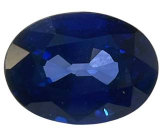 1.09 Carat Blue Sapphire; Oval Cut