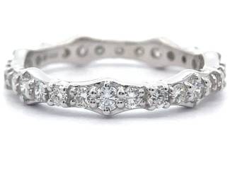 1.05 Carat Diamond Bamboo Full Eternity Ring
