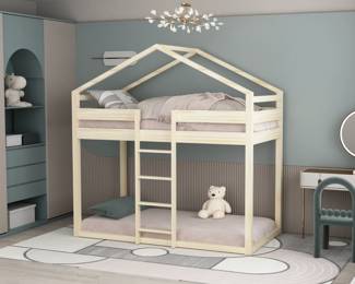 #4 - Eloise house bunk beds twin size $399 - Maximum weight top bunk 250 pounds. 