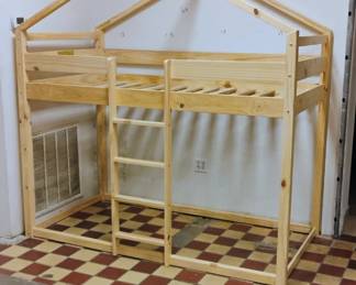 #4 - Eloise house bunk beds twin size $399 - Maximum weight top bunk 250 pounds. 