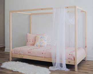 #9 - Everly Canopy Floor Bed twin size $299