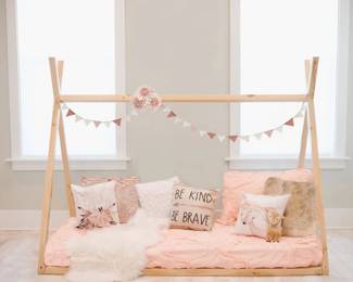 #8 - Mateo twin TeePee Montessori bed $279 with slats or $199 without. 