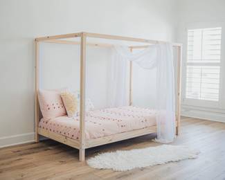 #9 - Everly Canopy Floor Bed twin size $299