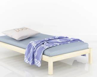 #3 - Cameron low twin kid/adult bed frame $199 each.  Natural wood color. 