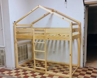 #4 - Eloise house bunk beds twin size $399 - Maximum weight top bunk 250 pounds. 