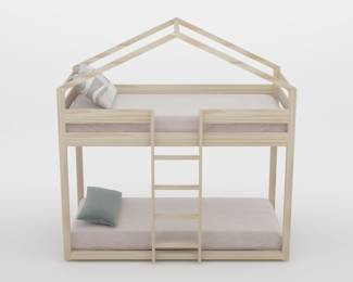 #4 - Eloise house bunk beds twin size $399 - Maximum weight top bunk 250 pounds. 