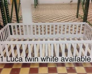 1 Luca twin size white available assembled- NOW $299
