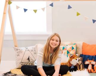 #8- Mateo twin TeePee Montessori bed $279 with slats or $199 without. 