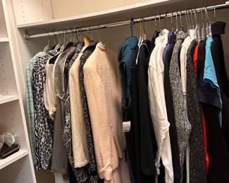 Woman’s clothes Michael Kors, Jeanine, Paris, Dana Buckman DNK Saks 5th Ave., Nette Lepore, large and extra large