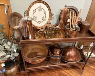 Copper goods..lots of nice pieces.