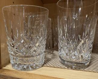 Waterford glasses.