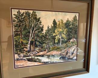 One of several original works of art.  A list of artwork and info on the artists will be posted next week.