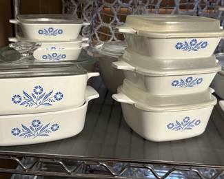 Corning Ware  Blue Cornflower serving/baking dishes