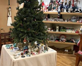 Nice small size Christmas tree ready for your ornaments.