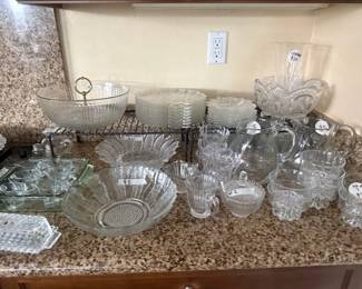 Glass plates; glass dishes; crystal