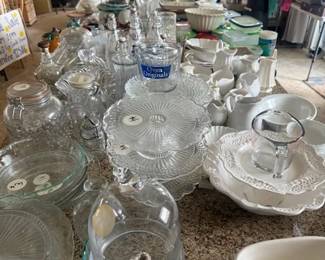 Glass, serving plates