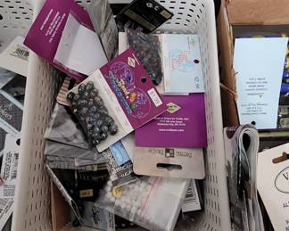 Massive amount of beads and jewelry making items!!! 3 tables full! 