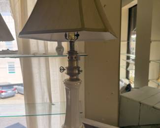 unique, tall vintage lamp