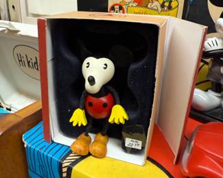 Mickey Mouse  wooden doll retro collection, huge collection of Mickey Mouse items